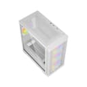 Vida Zephyr V2 Micro-ATX ARGB Tempered Glass Gaming PC Case - White thumbnail 6
