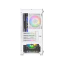 Vida Lucid Micro-ATX Tower Tempered Glass Gaming PC Case - White thumbnail 9