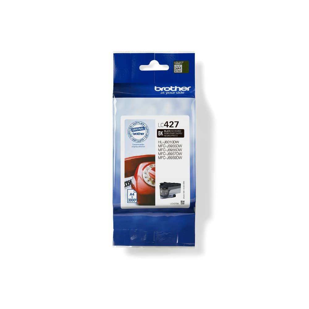 Brother LC427BK Black 750 Pages Yield Ink Cartridge - Image 3
