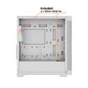 Vida Zephyr V2 Micro-ATX ARGB Tempered Glass Gaming PC Case - White thumbnail 10