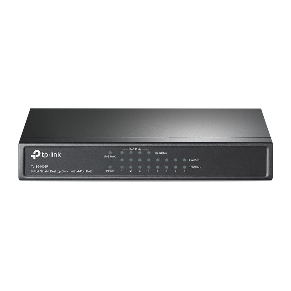TP-LINK TL-SG1008P 16 Gbit/s Unmanaged 8 x Gigabit Ethernet RJ45 Network Switch - Image 5