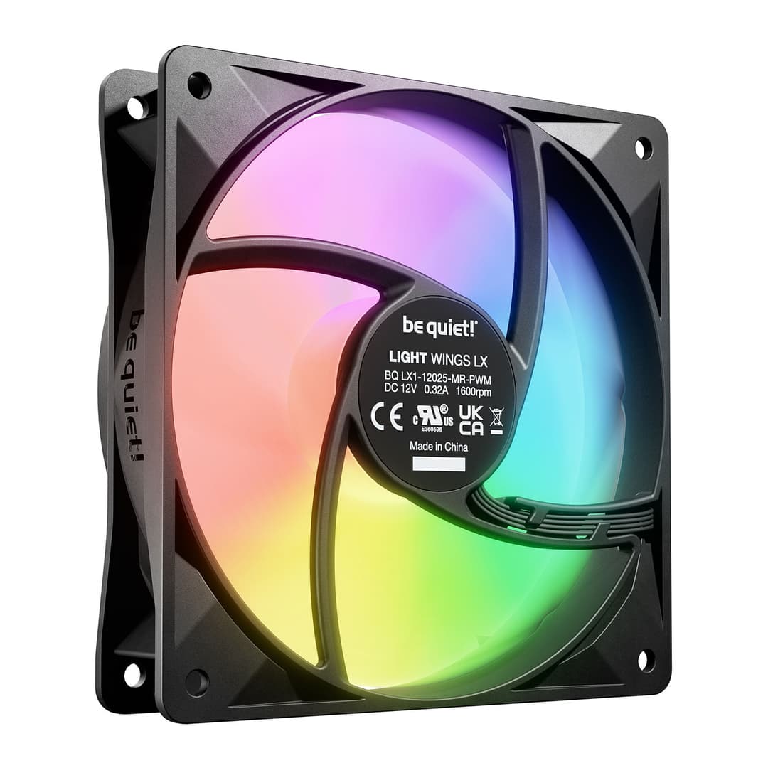 be quiet! Light Wings LX 120mm ARGB PWM Case Fan - Black - Image 4