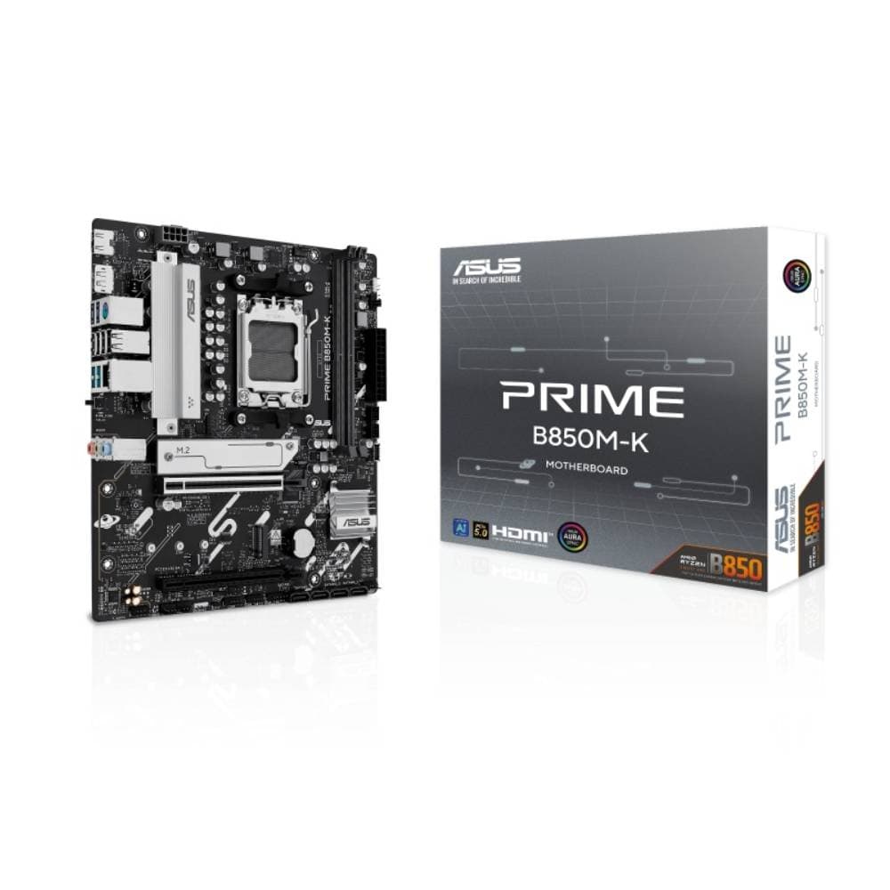 ASUS PRIME B850M-K DDR5 AMD B850 Micro-ATX Socket AM5 Motherboard - Image 1