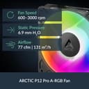 Arctic Liquid Freezer III Pro 360 ARGB Intel/AMD AIO Liquid Cooler - Black thumbnail 2