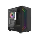 Vida Apollo M Micro-ATX Tempered Glass Gaming PC Case - Black thumbnail 2