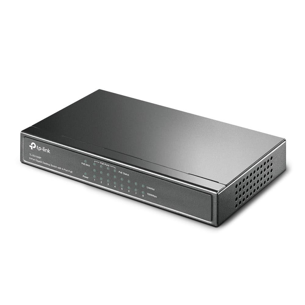 TP-LINK TL-SG1008P 16 Gbit/s Unmanaged 8 x Gigabit Ethernet RJ45 Network Switch - Image 4
