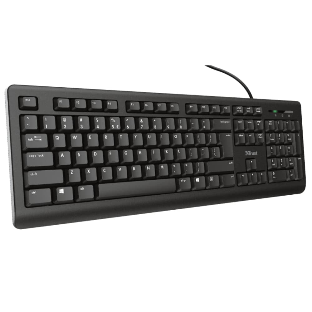 Trust TK-150 Universal USB QWERTY UK English Keyboard - Black - Image 2