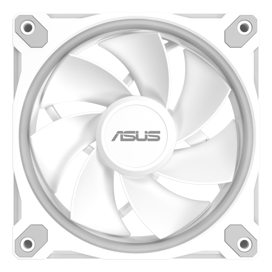 ASUS Prime MR120 ARGB 120mm Reverse PC Fan - White - Image 4