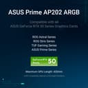 ASUS Prime AP202 ARGB Tempered Glass Mid Tower Gaming Case - White thumbnail 2