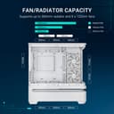 ASUS Prime AP202 ARGB Tempered Glass Mid Tower Gaming Case - White thumbnail 3