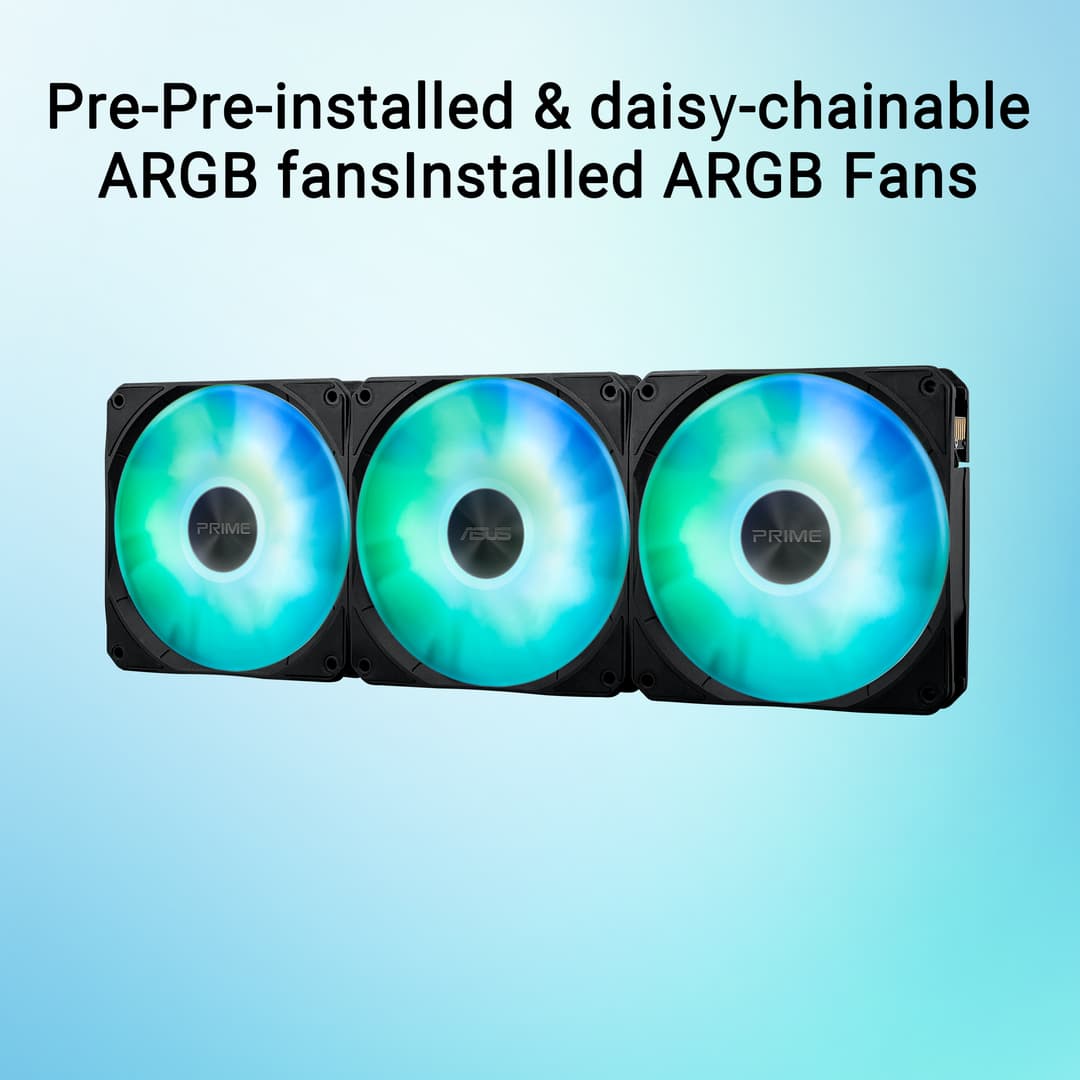 ASUS PRIME LC 360 ARGB 240mm Liquid CPU Cooler - Image 2