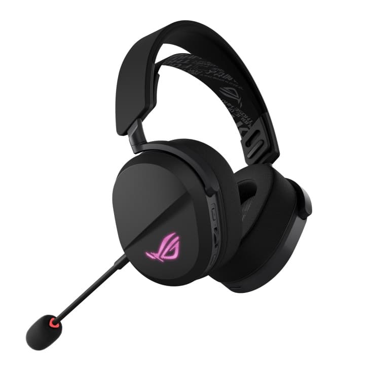 ASUS ROG Pelta Tri-Mode RGB Wired / Wireless Gaming Headset - Black - Image 2