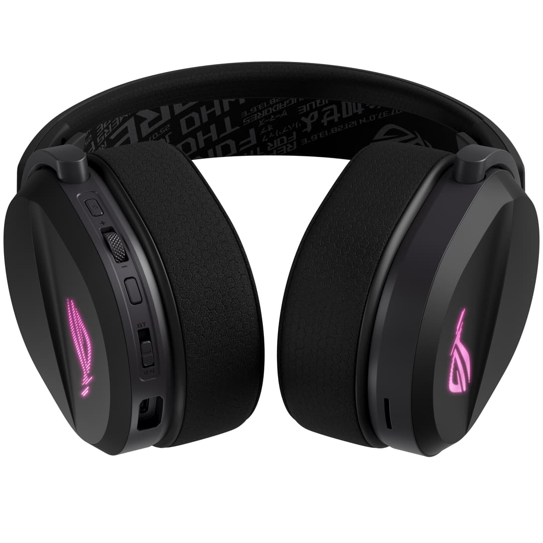 ASUS ROG Pelta Tri-Mode RGB Wired / Wireless Gaming Headset - Black - Image 4