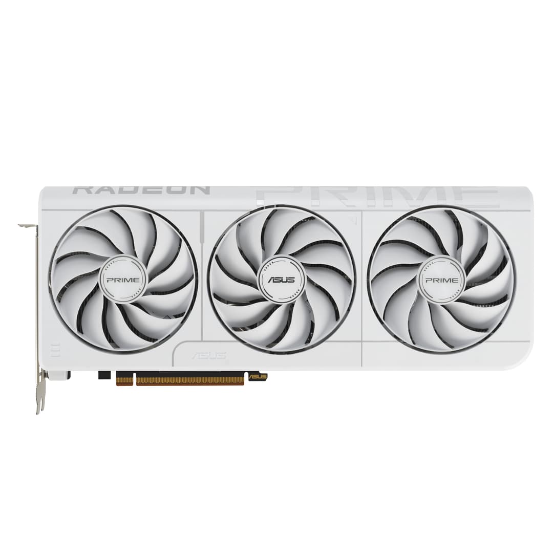 Asus Radeon RX 9070 XT Prime 16GB OC Graphics Card - White - Image 2