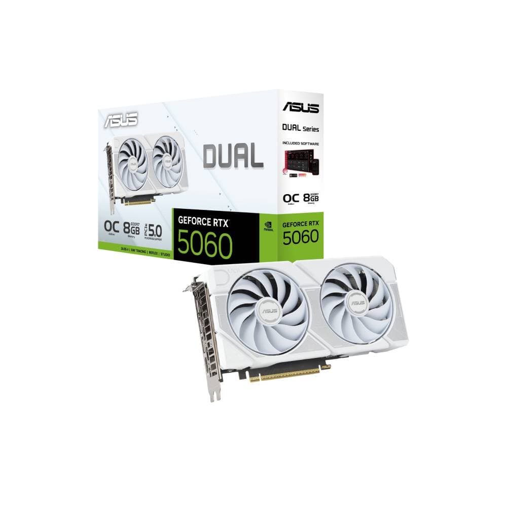 ASUS GeForce RTX 5060 DUAL 8GB OC Graphics Card - WHITE - Image 10