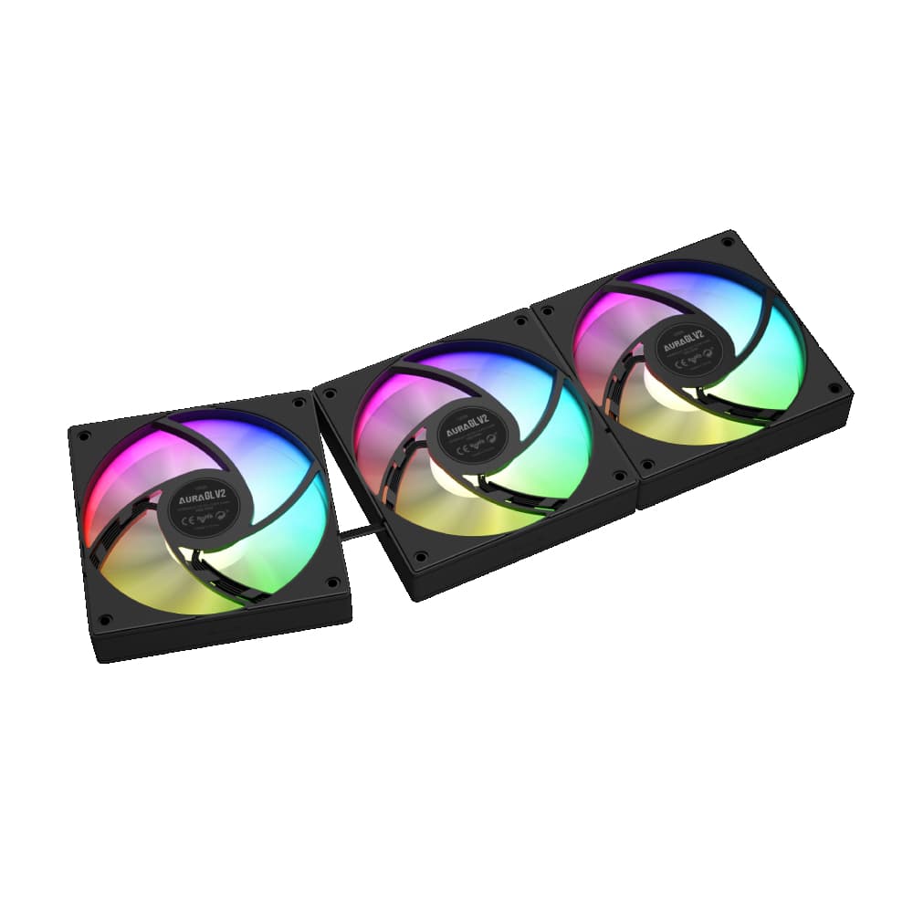 GAMDIAS AURA GL360 V2 360mm RGB All-in-One Liquid Cooler - Image 9