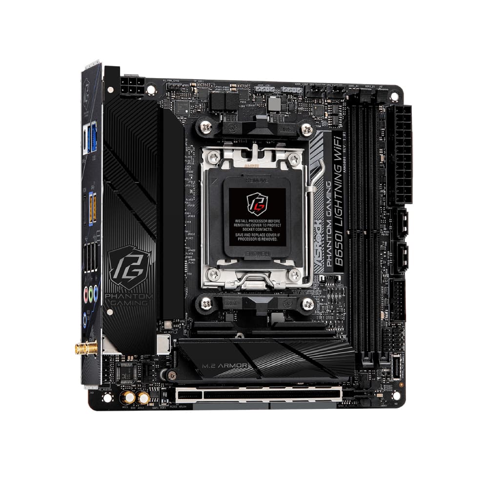 Asrock B650I Lightning WiFi DDR5 mini ITX AM5 Motherboard - Image 2