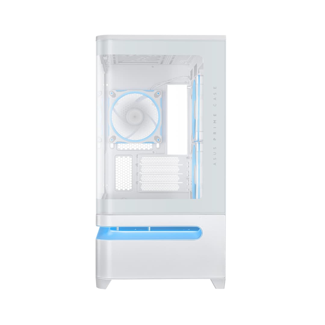 ASUS Prime AP202 ARGB Tempered Glass Mid Tower Gaming Case - White - Image 8