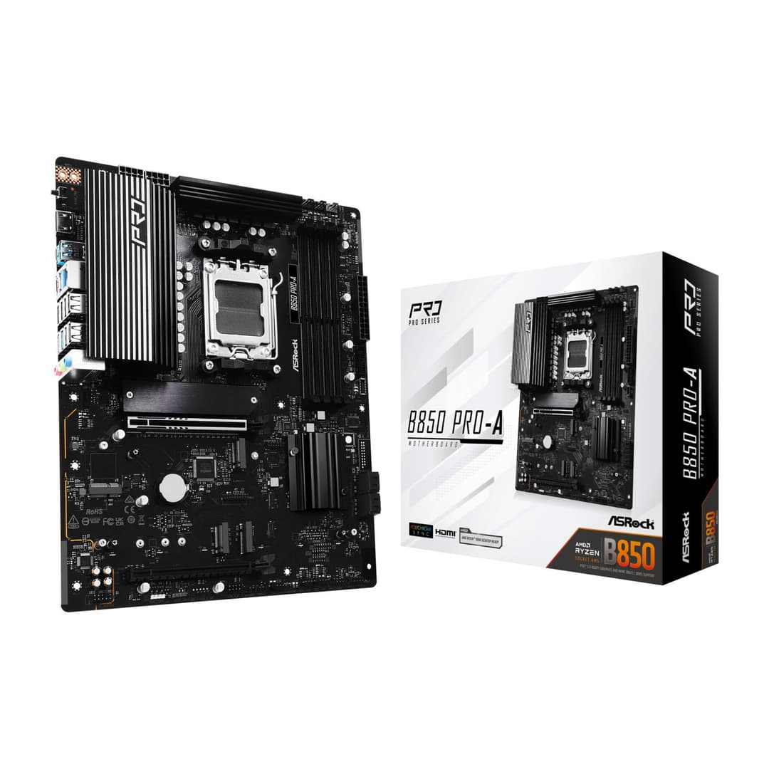 Asrock B850 PRO-A AMD B850 DDR5 ATX Socket AM5 Motherboard - Image 1