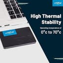 Crucial BX500 500GB 2.5" SATA 3.0 Micron 3D NAND Solid state drive (SSD) - Black thumbnail 8