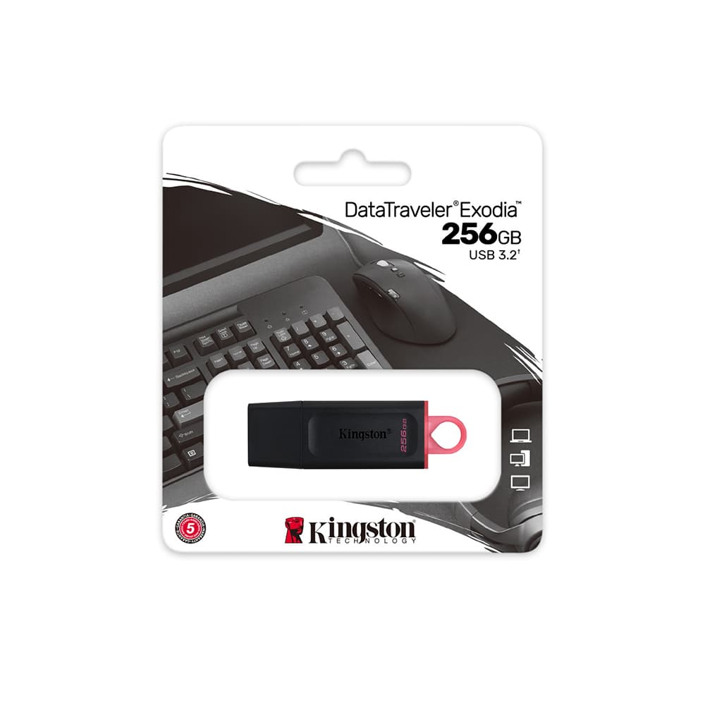 USB Stick Kingston Technology DataTraveler Exodia 256GB USB 3.2 Flash Drive - Black - Image 5