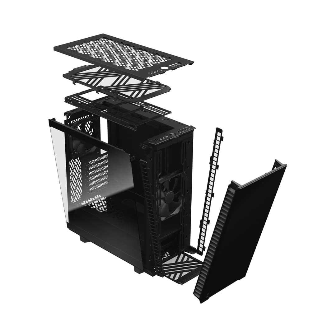 Fractal Define 7 Compact Mid Tower ATX Gaming PC Case - Black - Image 9