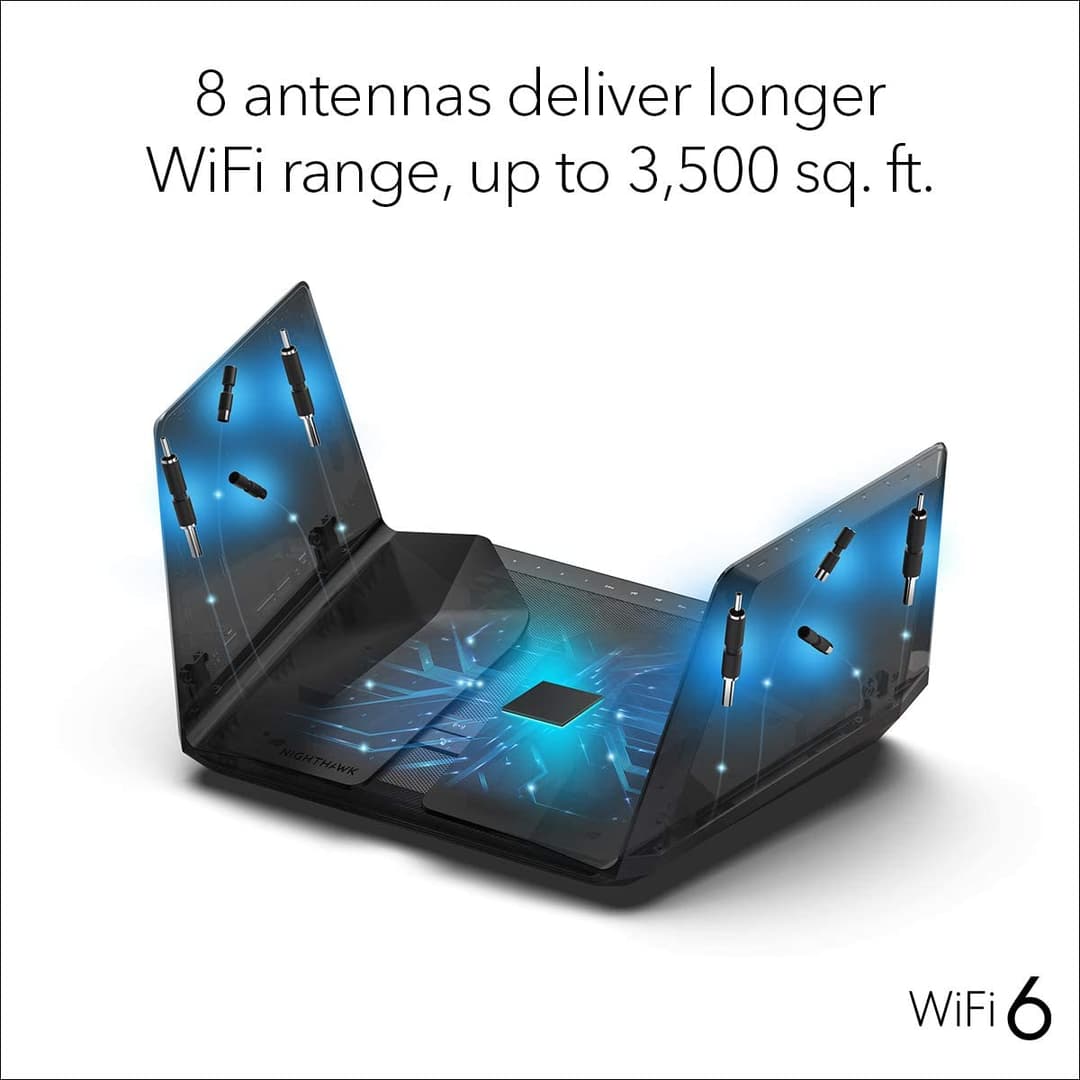 Netgear Nighthawk 12-Stream Dual-Band 6Gbps Wi-Fi 6 Router - Image 5