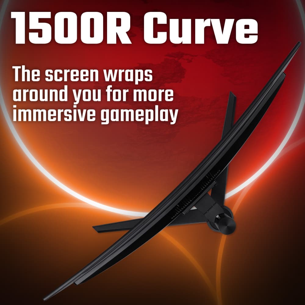 Acer Nitro XZ322QUV3 curved gaming 31.5" Quad HD TFT LED FreeSync 180 Hz Curved Gaming Monitor - Image 8