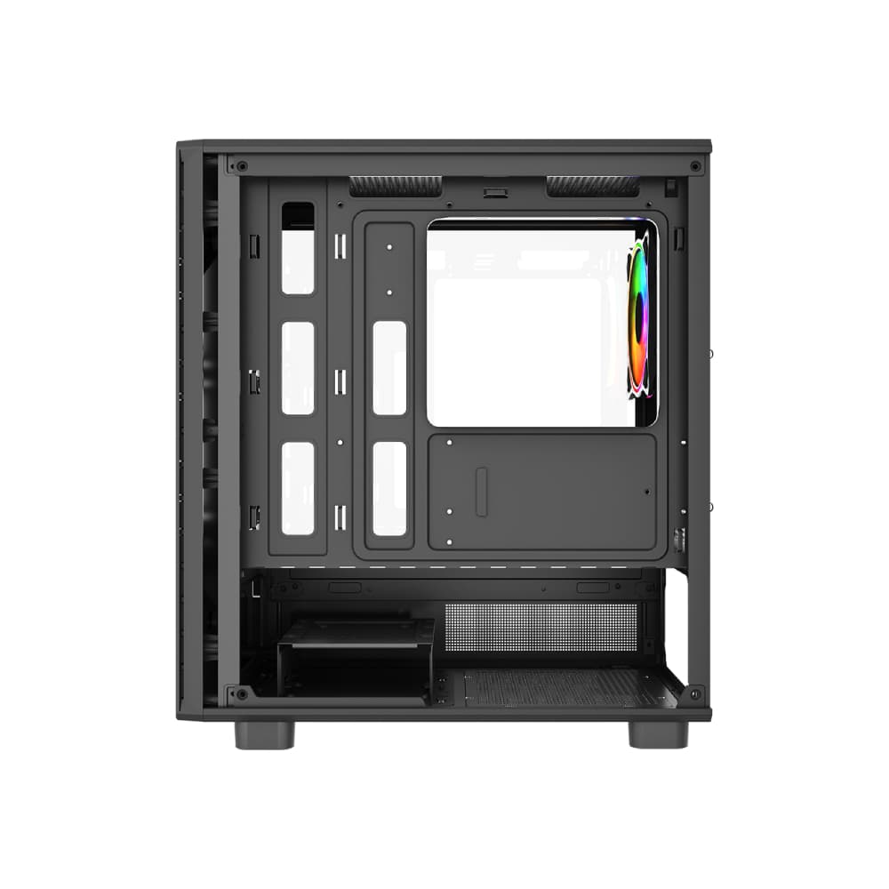 Vida Apollo M Micro-ATX Tempered Glass Gaming PC Case - Black - Image 4