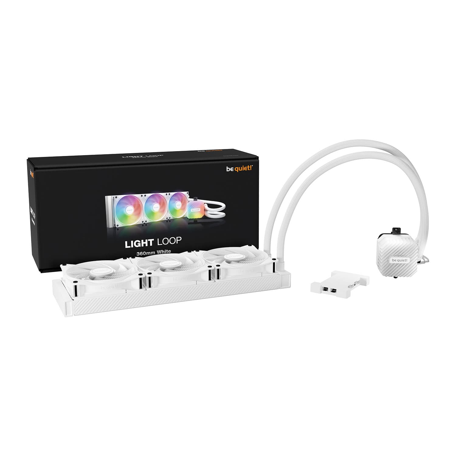 be quiet! Light Loop RGB 360mm AIO CPU Cooler - White
