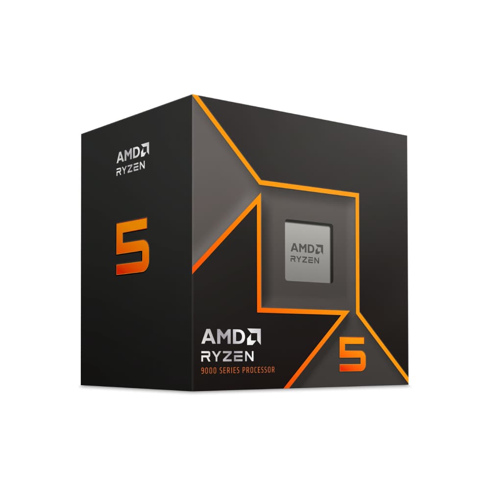 AMD Ryzen 5 9600 Socket AM5 Processor with Wraith Stealth Active Fan Air Cooler - Image 1