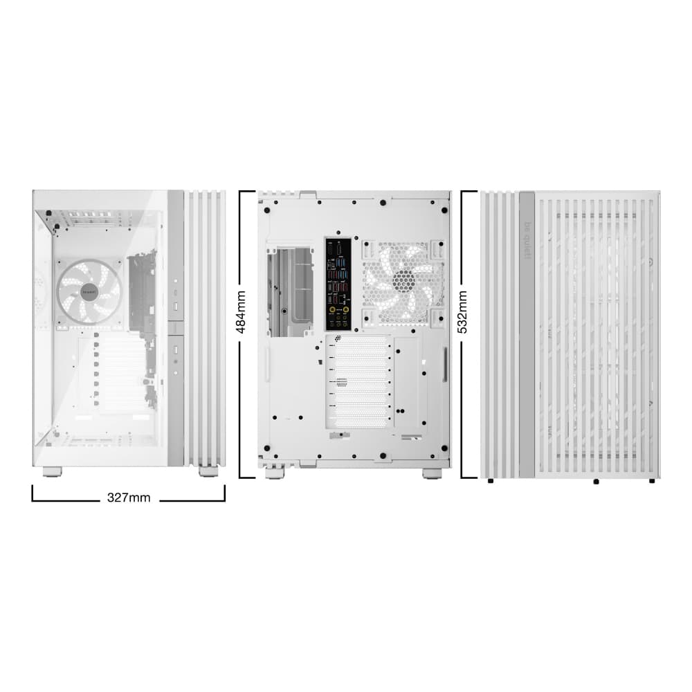 Be Quiet Light Base 900 FX White E-ATX Full Tower ARGB Tempered Glass White PC Case - Image 4