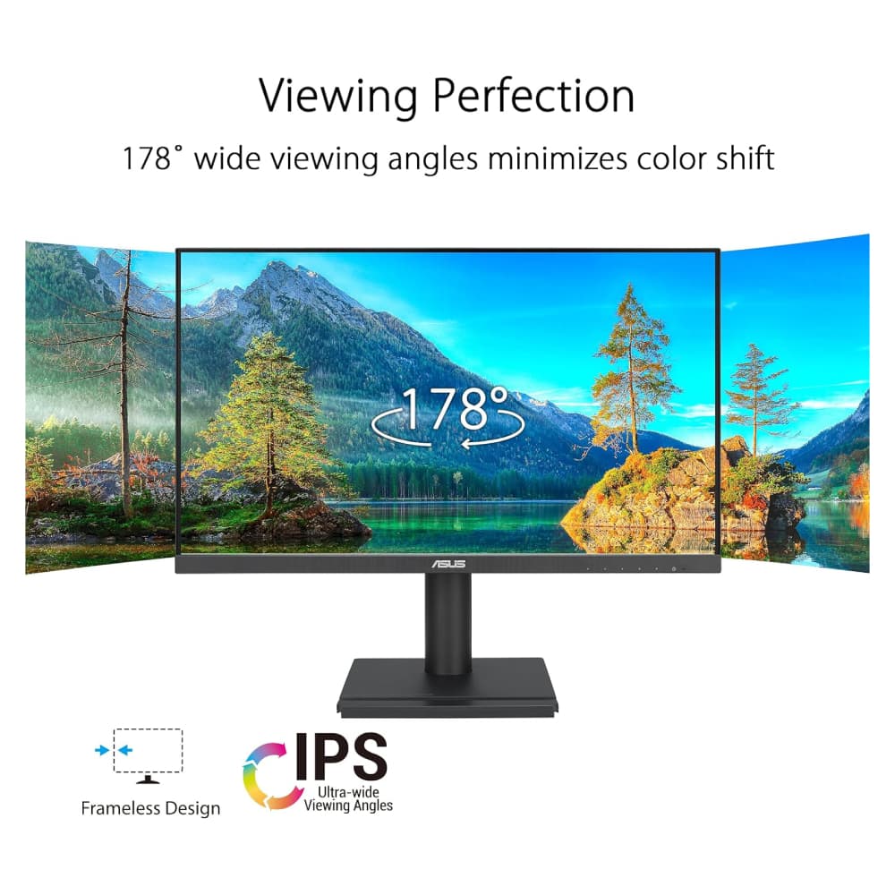 ASUS VA27DQFS 27" Full HD IPS 100 Hz 1 ms Height Adjustable Built-In Speakers Monitor - Image 6