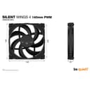be quiet! Silent Wings 4 140mm PWM high-speed 6-Pole Fan Motor Technology 4-pin PWM PC Fan thumbnail 1