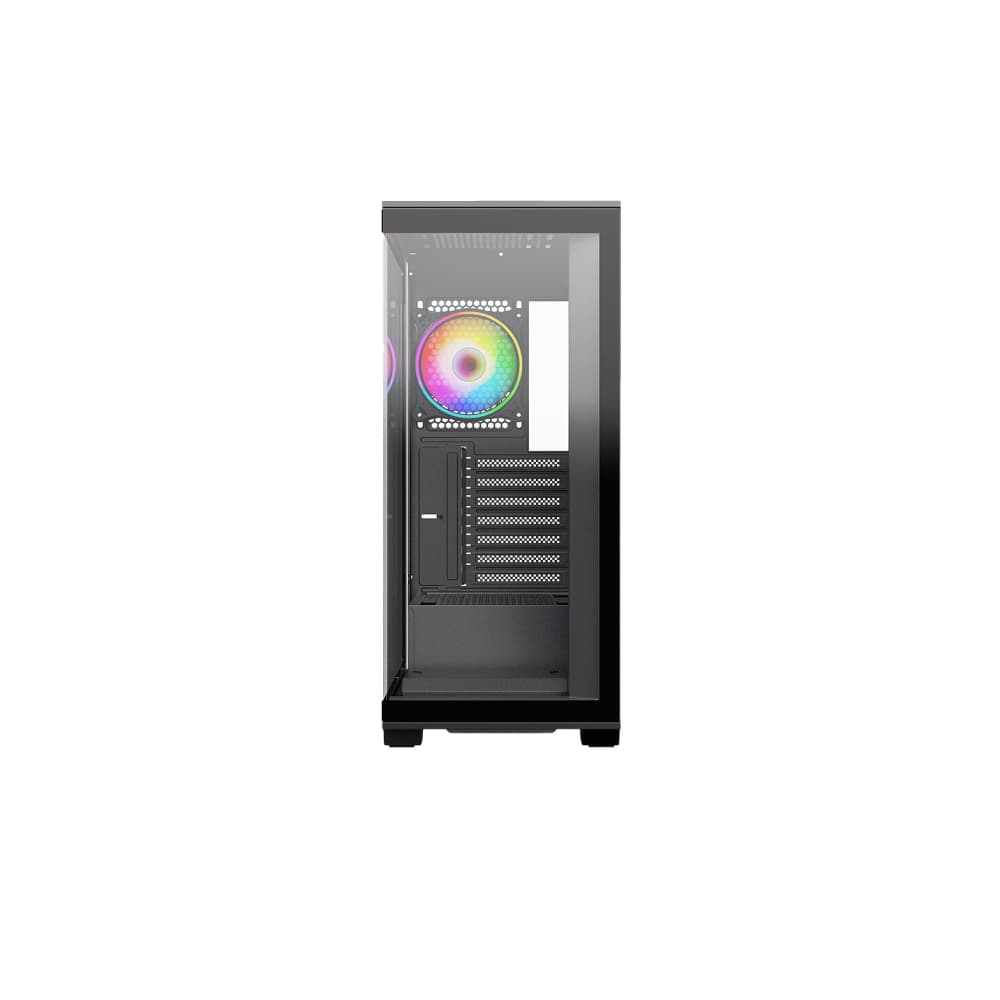 Vida Solus Black ARGB Tempered Glass ATX Gaming Case - Image 3