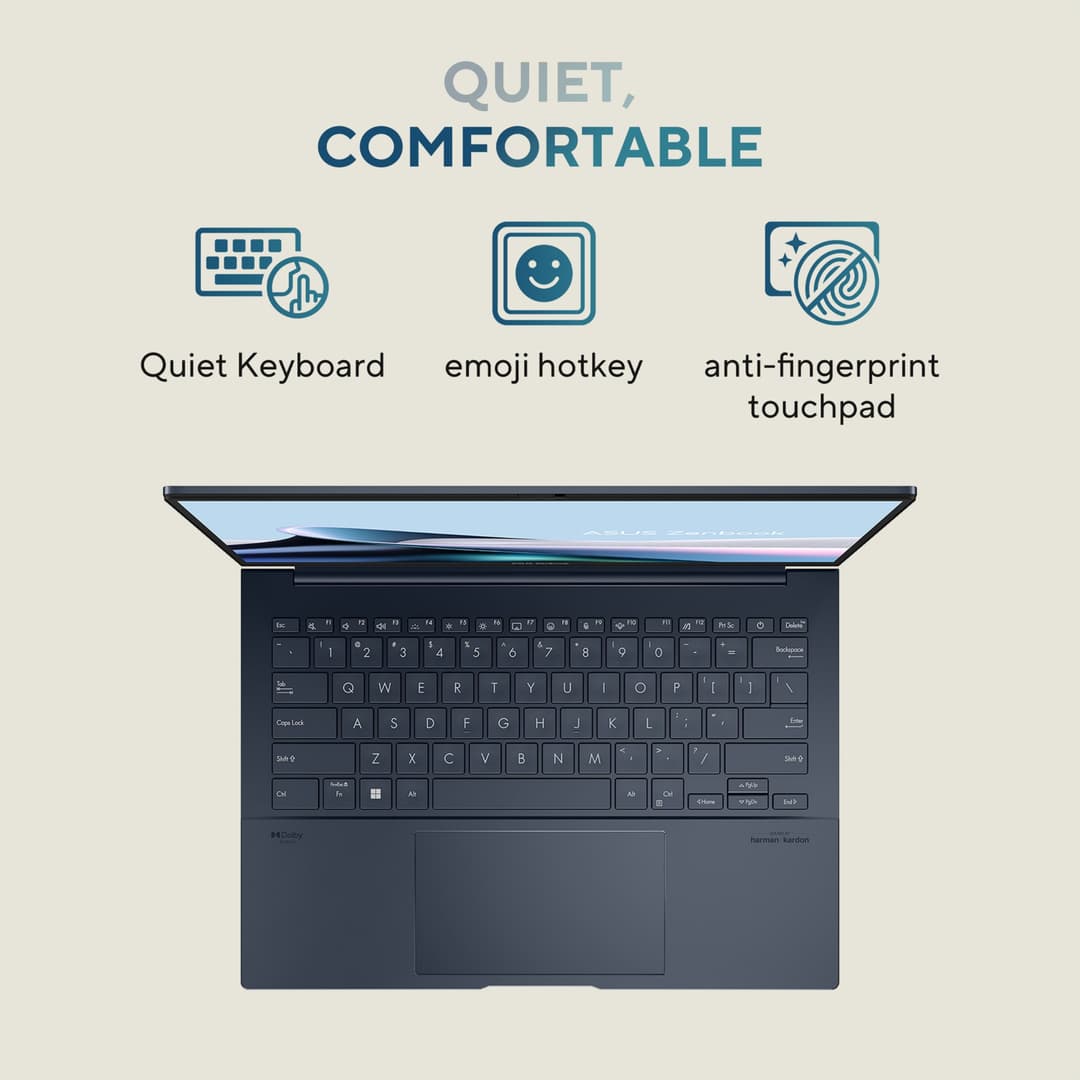 ASUS ZenBook 14 OLED UX3405CA-QL192W Intel Core Ultra 7 255H 16GB RAM 1TB SSD 14" Touchscreen Windows 11 Home Laptop - Image 3