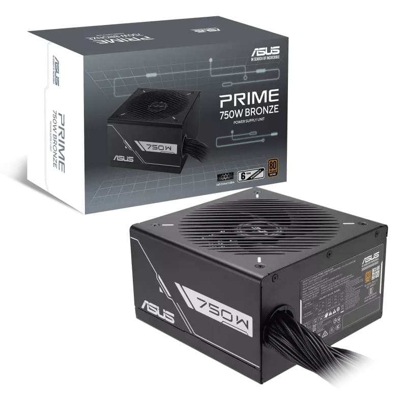 ASUS Prime 750W 80 PLUS Bronze ATX PSU Power Supply - Image 1