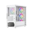 Vida Lucid Micro-ATX Tower Tempered Glass Gaming PC Case - White thumbnail 6