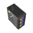 Vida Zephyr V2 Micro-ATX ARGB Tempered Glass Gaming PC Case - Black thumbnail 6