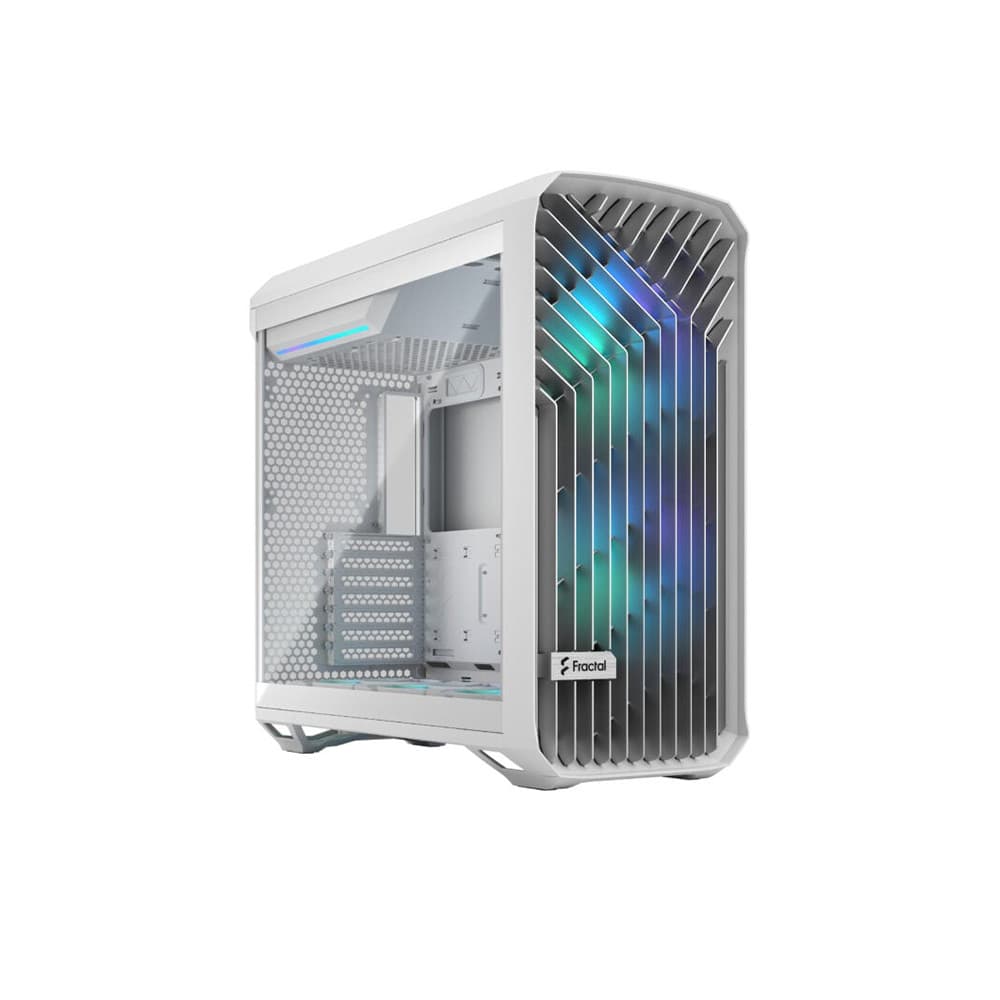 Fractal Design Torrent EATX Mid Tower RGB Tempered Glass Case - White - Image 2