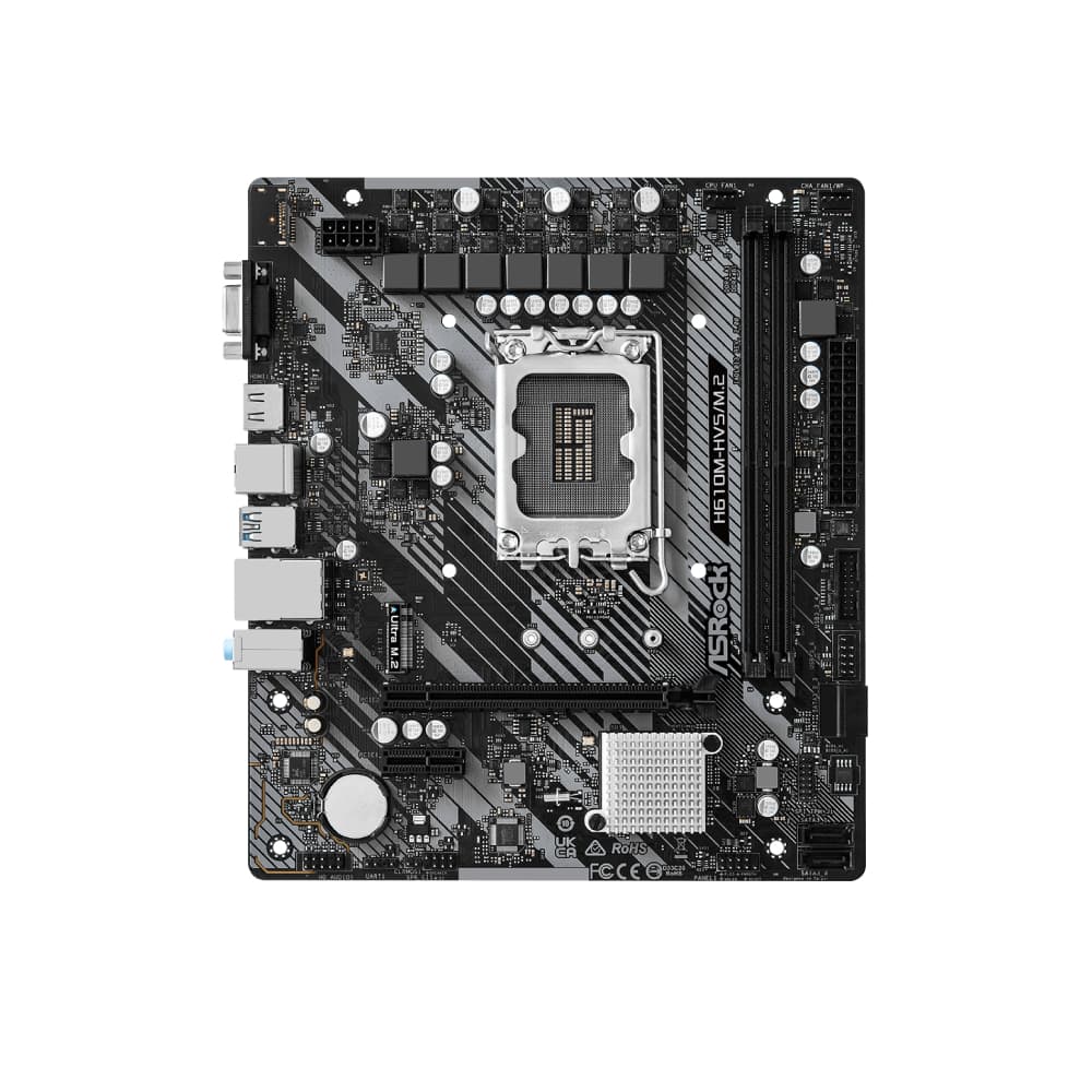 ASRock Intel H610M-HVS/M.2 R2.0 Micro-ATX Motherboard - Image 2