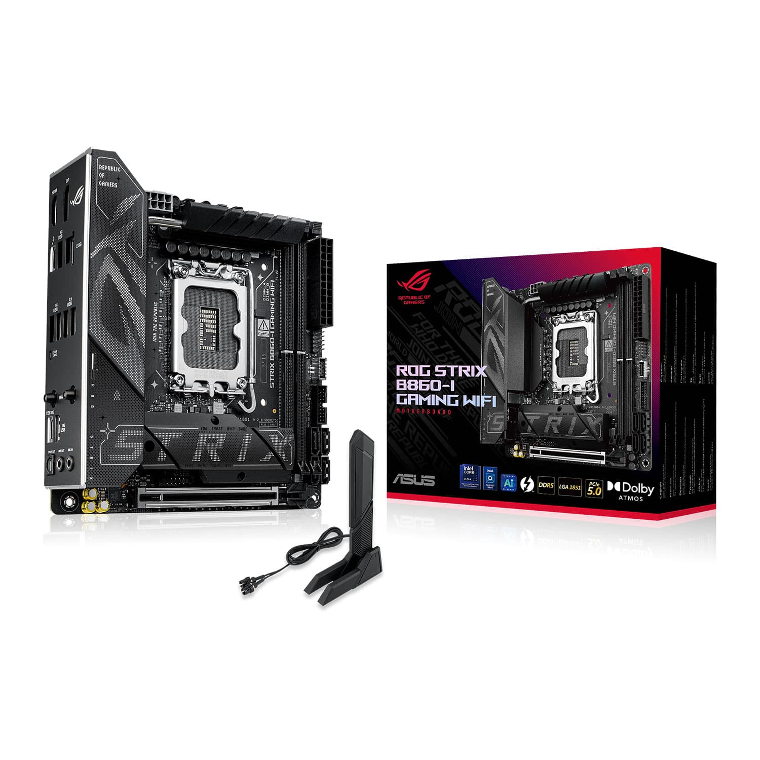 ASUS ROG STRIX B860-I GAMING WIFI Mini ITX LGA 1851 Motherboard