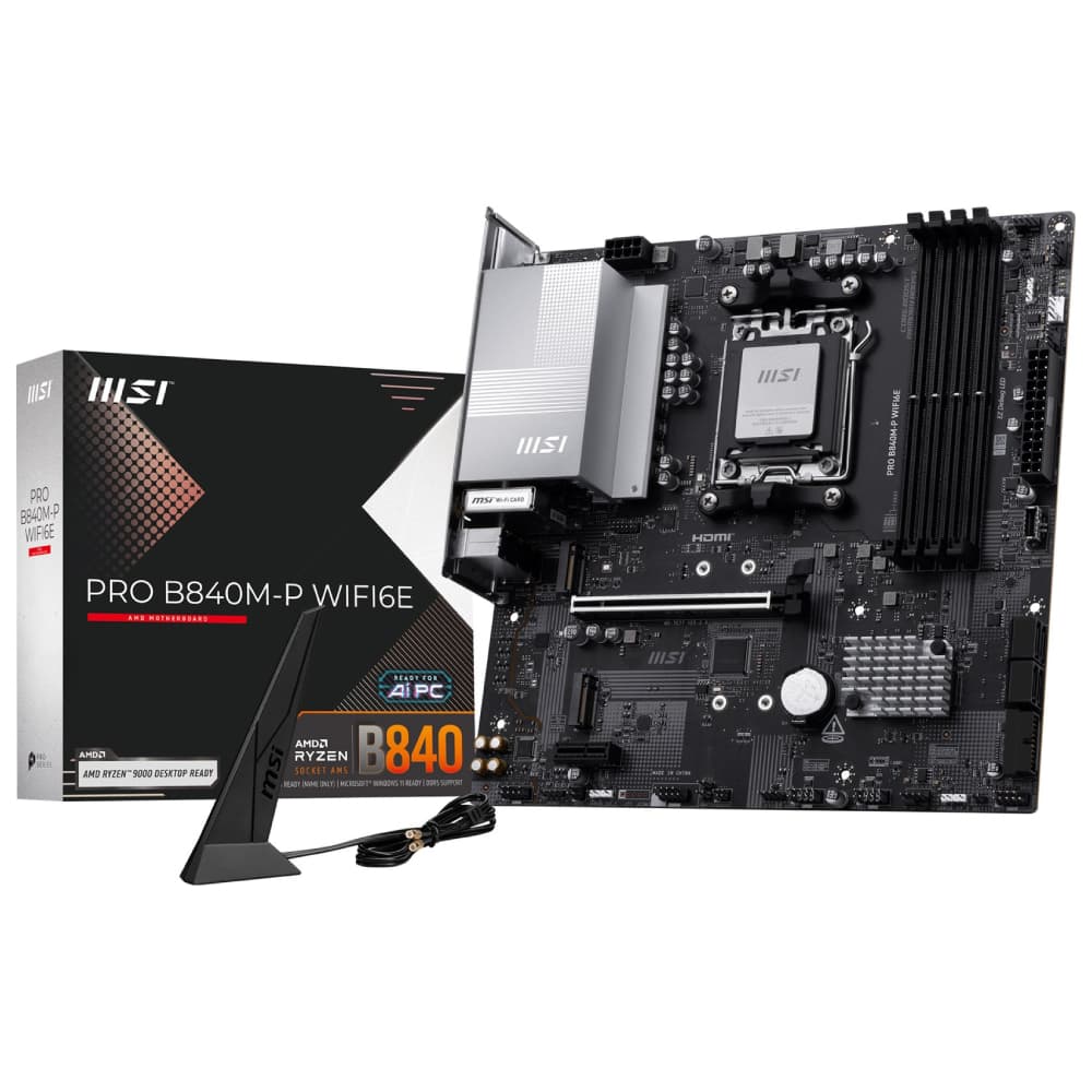 MSI PRO B840M-P WIFI6E micro ATX AMD Socket AM5 Motherboard - Image 2
