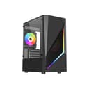 Vida Genesis Micro-ATX ARGB Tempered Glass Gaming PC Case - Black thumbnail 1