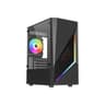Vida Genesis Micro-ATX ARGB Tempered Glass Gaming PC Case - Black