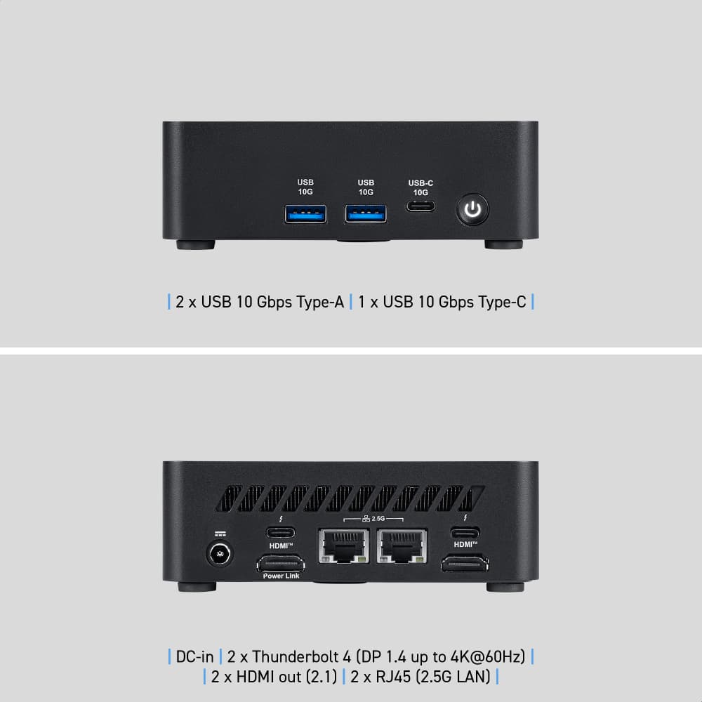 MSI Cubi NUC AI 1UMG Intel Core Ultra 5 125H NO RAM NO Storage NO OS Barebone Mini Desktop PC - Image 6
