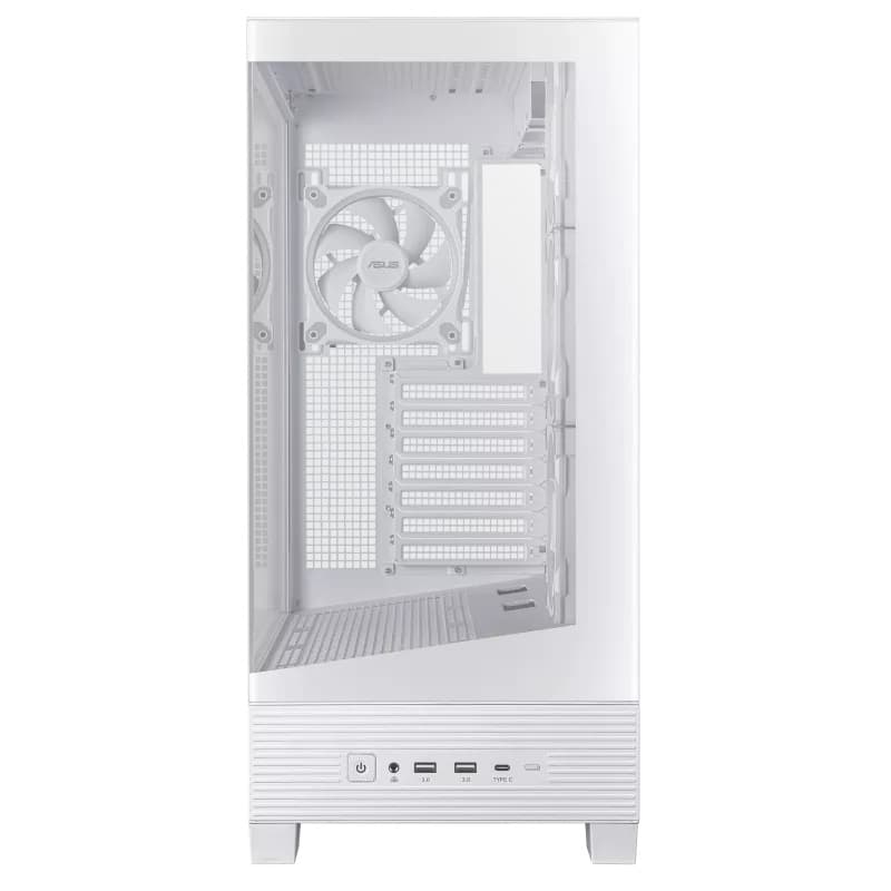 ASUS A31 PLUS TG ARGB Tempared Glass Mid Tower Gaming PC Case - White - Image 4