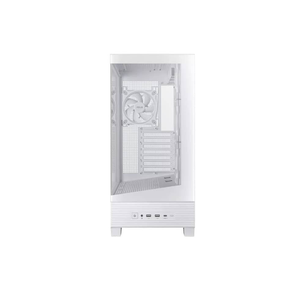 ASUS A31 PLUS TG ARGB Tempared Glass Mid Tower Gaming PC Case - White - Image 9