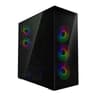Arctic Xtender ARGB Tempered Glass w/ Vertical GPU Mount Mid Tower PC Case - Black