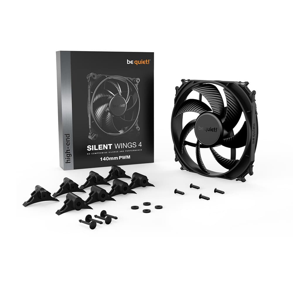 be quiet! Silent Wings 4 140mm PWM high-speed 6-Pole Fan Motor Technology 4-pin PWM PC Fan - Image 4
